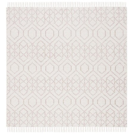 Safavieh 6 x 6 ft. Montauk 652T Hand Loomed Square Area Rug Brown & Beige MTK652T-6SQ